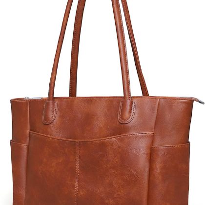 Vegan Leather Weekender Tote