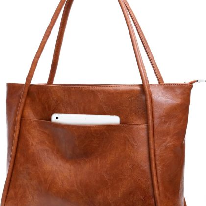 Vegan Leather Everyday Tote Bag