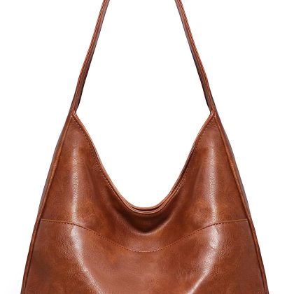 Slouchy Leather Shoulder Bag