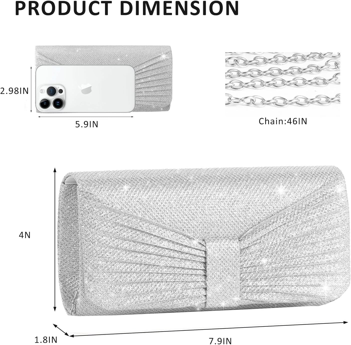 Sparkling Evening Clutch Bag - Image 4